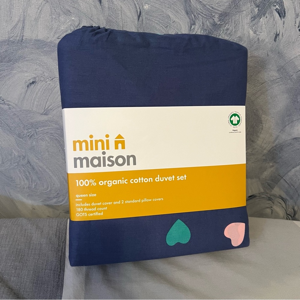 Mini Maison 100% organic cotton duvet set